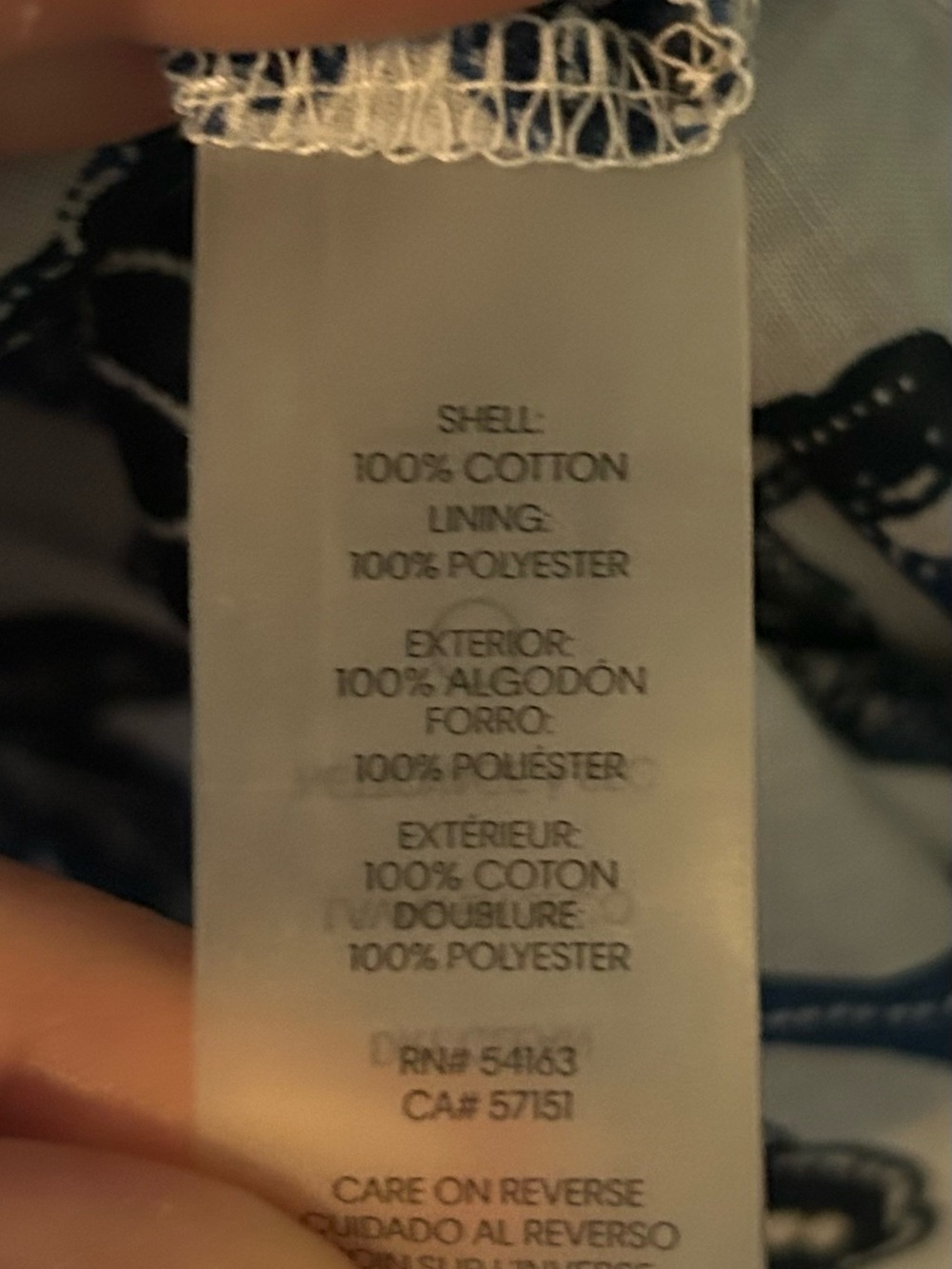Tommy Hilfiger White Maxi Dress with Navy Floral Print - Picture 4 of 7